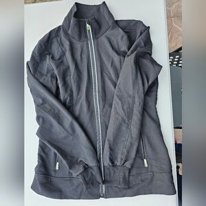 Black Zip-Up Healing Hands HH360 Scrub Jacket Size XS